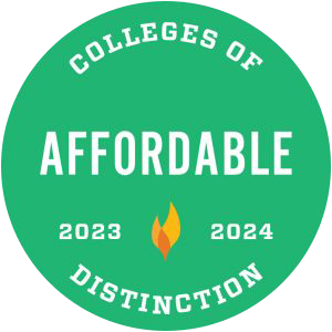 2023 Through 2024 Colleges of Affordable Distinction Badge