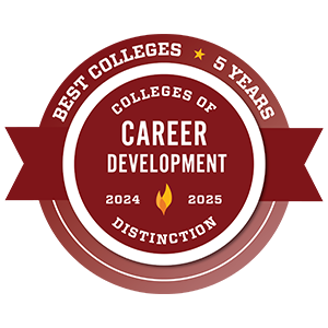 2024 Through 2025 Best Colleges in 5 Years College of Career Development Distinction