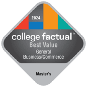 2024 College Factual Best Value for Master's in General Business/Commerce